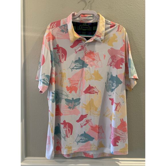 William Murray Men's "Happy Hands Club" Golf Polo Shirt Sz XL - Picture 1 of 6